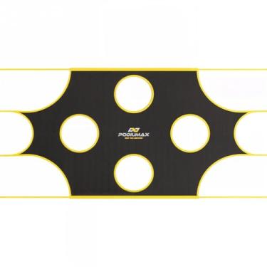 Imagem de PodiuMax Rede de alvo para gol de futebol com 10 zonas de pontuação, auxiliar de treinamento de futebol ajustável de 40 x 18 m, precisão de tiro e passes, acessórios portáteis de futebol