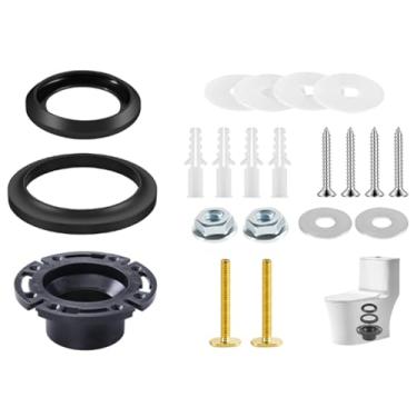 Imagem de Anel de vedação de vaso sanitário RV e kit de flange de base de 3 polegadas para banheiros de motorhome Dometic 300 310 320, substituindo flange de soquete 385345892, vedação nivelada 385311658 e
