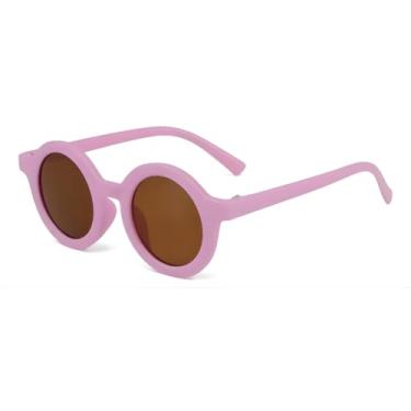 Imagem de Óculos de Sol Infantil Retrô UV400 – ZIZI Eyewear, Proteção Total, Leve e Confortável (LILÁS)