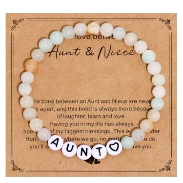 Imagem de HUTIMY Pulseira Aunt de Nephew Niece para mulheres, presente de dia das mães, tia, pulseiras