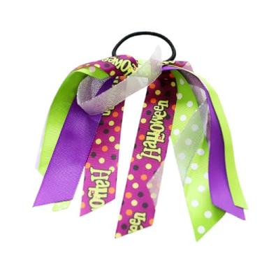 Imagem de Shakven Laços de cabelo de Halloween para meninas, Laço de cabelo de Halloween - Elásticos de de abóbora | Faixas elásticas de cabelo, suportes de rabo de cavalo, elásticos de cabelo para crianças