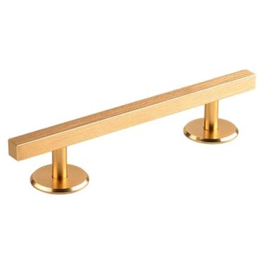 Imagem de predolo Corrimão para mini skate de dedo, acessório de treino para pistas de skate, rampa de metal maciço premium, ótimo complemento para mini skate de dedo, Quadrado Dourado