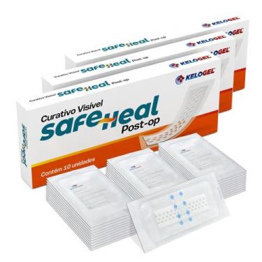 Imagem de Curativo Visível Safe Heal Post-Op 10X20 (5X15) 30Un Kelogel
