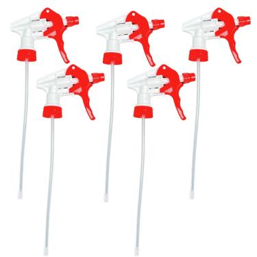 Imagem de Spray de pulverização Speak Naturals para reposição de fluxo de névoa pulverizadora resistente a produtos químicos, serve para garrafas padrão de 8, 40 e 940 ml (28/400) (pacote com 5)