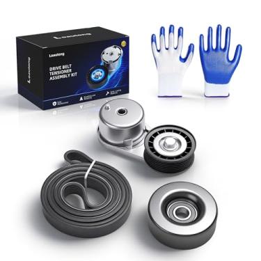 Imagem de Loautong Kit de polia tensora de correia de transmissão para Ford Explorer 2002-2005, para Mercury Mountaineer 2003-2005, 90K-38137, 1L5E6B209AC, LR038199, 8001, ‎1L2Z8678AB
