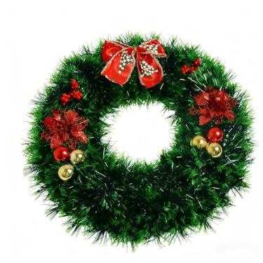 Imagem de Guirlanda Festão Porta Natal Verde Decorada (GUI002)