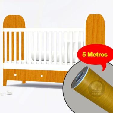 Imagem de Plastico Adesivo Papel De Parede Madeira Pinus Com 5 Metros - Brw