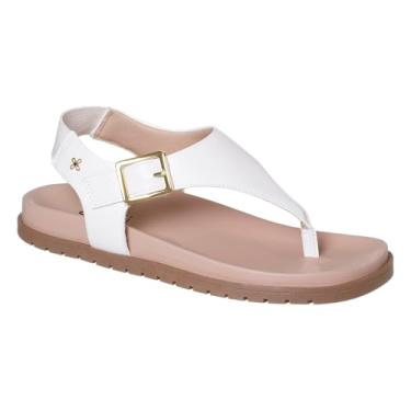 Imagem de Sandália Feminina Flatform Conforto Floater lux (OFF WHITE, BR, Adulto, Numérico, 36)