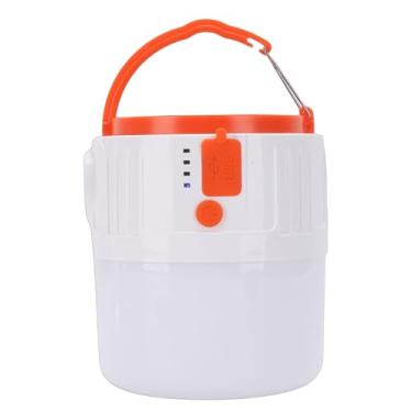 Imagem de Cryfokt Luz Solar de Acampamento, Lâmpada LED de Controle Remoto Com 2 Métodos de Carregamento, Fontes de Luz Duplas e Escurecimento de Vários Níveis, Lâmpada de Emergência Externa