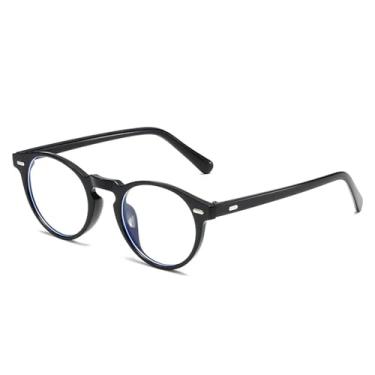 Imagem de Óculos de Sol Rivets Masculino Pequeno Redondo Estilo Punk com Lentes Transparentes Gradientes UV400 para Esportes ao Ar Livre, Corrida e Ciclismo, Preto e Transparente