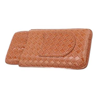 Imagem de GLOGLOW Estojo de Charuto Portátil, Umidificador de Couro para Homens, Necessidades Diárias Ideais para Companheiro de Viagem (Amarelo)