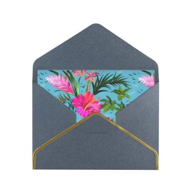 Imagem de SKKNT Hello Hawaii Print Cartões comemorativos para todas as ocasiões, convites de festa de aniversário de casamento, 12,7 x 15,2 cm