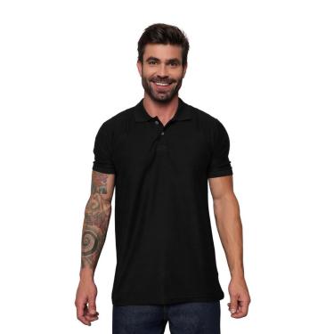 Imagem de Camisa Pólo Masculina Malha Diferenciada Algodão Slim Fit Casual-Masculino