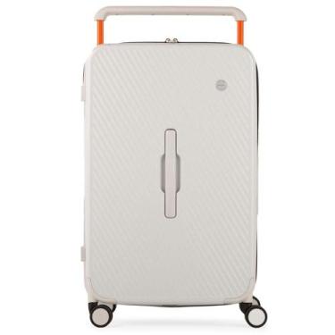 Imagem de Mala de Viagem Grande Policarbonato 4 Rodas Bahamas Trunk Branca - Bag