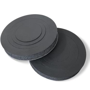 Imagem de Fiegromech Anéis de espuma para alto-falante 4 5 6 6 6 16,5 polegadas Universal Door Speaker Sponge Baffles Enhancer, 3 em 1 alto rebote auto-adesivo carro kit espaçador de espuma