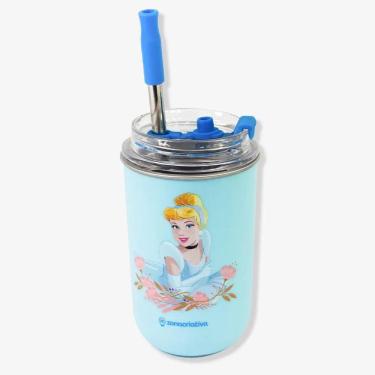Imagem de Copo Neo Térmico Tampa Canudo 300ml Cinderela