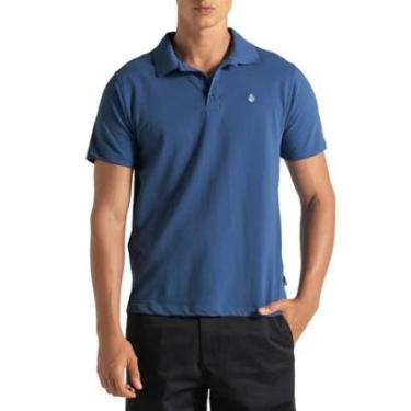 Imagem de Camisa Polo Volcom Classic Stone Azul-Masculino