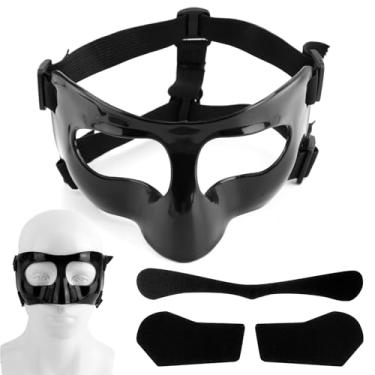 Imagem de Protetor Nasal para Nariz Partido, Máscara Facial Ajustável com Almofadas Protetor Facial Desportivo Adultos e Adolescentes Acessórios de Proteção para Desportos Como Basquetebol e Futebol