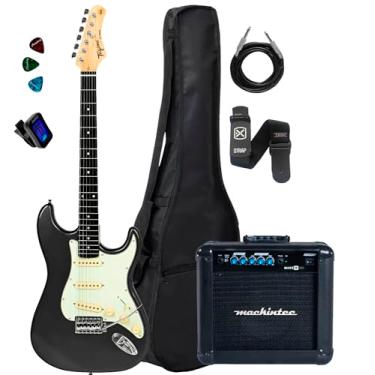 Imagem de Guitarra Elétrica Tagima Tg-500 Bk Escudo Awh + Cubo Maxx15