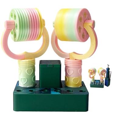 Imagem de Rolo de arte de diamante, 2 peças de rolo de pintura de diamante com suporte, caneta de arte de diamante, rolo de roda, pontas Nbis, armazenamento de cera, ferramentas e acessórios de alisamento de