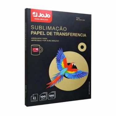 Imagem de Papel Transfer Sublimático Jojo A3 100 Folha Fundo Rosa 100g