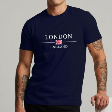 Imagem de Camiseta Masculina London Inglaterra Londres Bandeira Internacional 10
