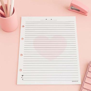 Imagem de Refil Folha de Fichário Colegial Argolado Sweet Cherry 80 Folhas Anima