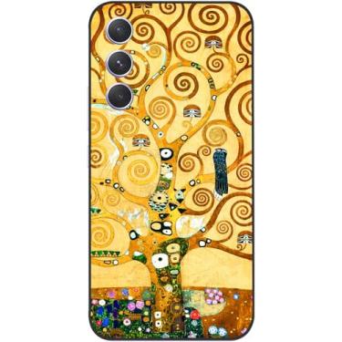 Imagem de Berkin Arts Compatível com Samsung Galaxy A54 5G Capa artística de silicone caqui estética extravagante florescendo (Tree of Life por Gustav Klimt)