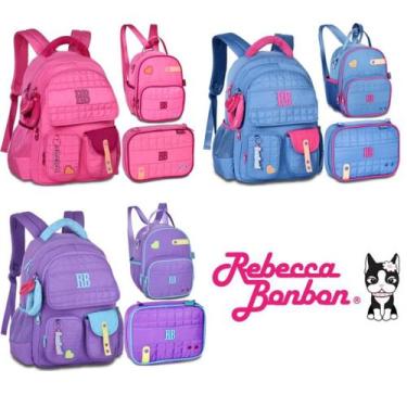 Imagem de Rebecca Bonbon Kit Mochila de Costas Pelúcia Coleção Plush Dreams Char
