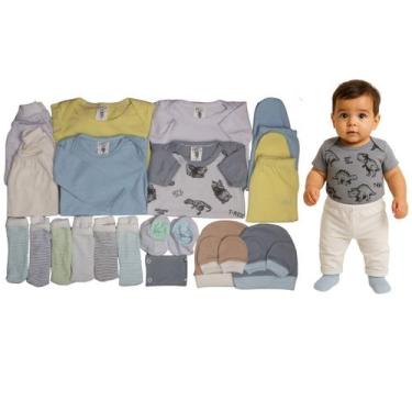 Imagem de Kit 21 Peças Maternidade Roupa De Bebê - Taya Baby, Azul, Menino, M/G