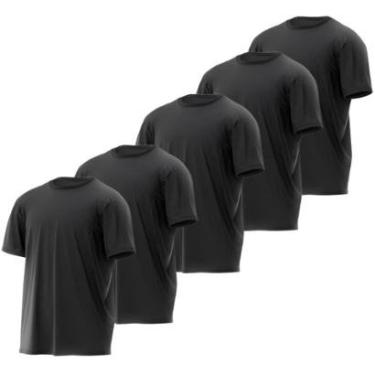 Imagem de Kit 5 Camisetas Masculinas Tecnologia Dry Proteção Solar Térmica Anti Suor Academia Treino-Unissex