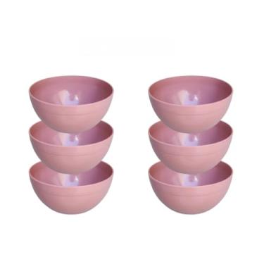 Imagem de Kit Cumbuca Bowl 600ml l Cores Neutras l Para Sopa, Açaí e Sobremesa l Micro-ondas e Livre de BPA (Rosé c/ 6und)