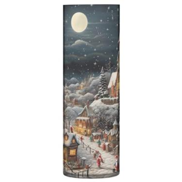 Imagem de Wassud Vaso de véspera de Natal para decoração de quarto, vaso de flores, vasos de fazenda para centros de mesa, vaso cilíndrico de plástico para decoração de casa