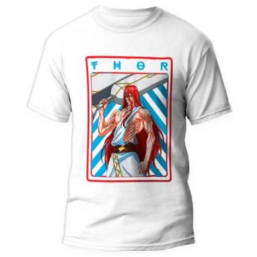 Imagem de Camiseta Camisa Record Of Ragnarok Anime 9 - Kamisetas Otaku, Branco, 