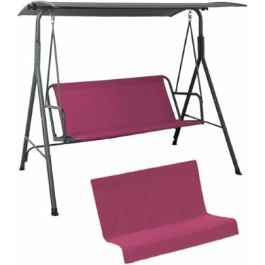 Imagem de Capa de substituição para balanço de pátio de 2/3 lugares, capa impermeável e resistente em tecido Oxford 600D para assento de balanço, capas para almofadas de balanço, para balanço de jardim/pátio~/