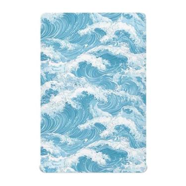 Imagem de Wassud Jogo de lençol de berço respirável para meninos e meninas, lençol com elástico, neutro, 68 x 99 cm