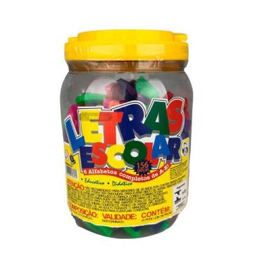 Imagem de Pote 156 Letras Ou 150 Números Jogo Educativo Didático Pedagógico Esco