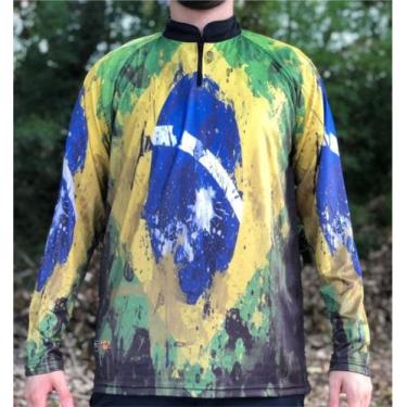 Imagem de Camiseta para Pesca Brasil - FPS 50 + UV - Ref. 62 - Masculina - Rosse