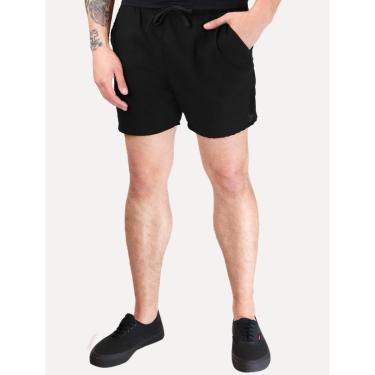 Imagem de Short Foxton Masculino Linho Pier Casual Preto-Masculino
