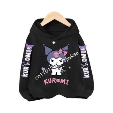 Imagem de Moletom Infantil Kuromi Com Capuz Para Meninos E Meninas De 3 a 12 Ano
