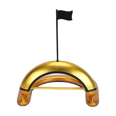 Imagem de Copo de colocação automático de golfe Liga de treinamento interno e externo Auxílio de retorno automático Bolas de falha Exercitador de taco de precisão para jogadores de golfe