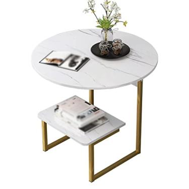 Imagem de Mesa de centro mesa lateral pequena mesa de centro mesa de cabeceira simples quarto pequena mesa lateral criativa sofá armário lateral mesa de quarto