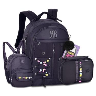 Imagem de Mochila Feminina Com Lancheira e Estojo Box Rebecca Bonbon-Feminino