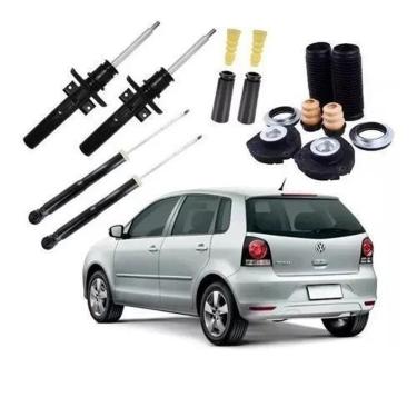Imagem de 4 Amortecedor Remanu + Kit Suspensão Polo Hatch 2007 A 2010
