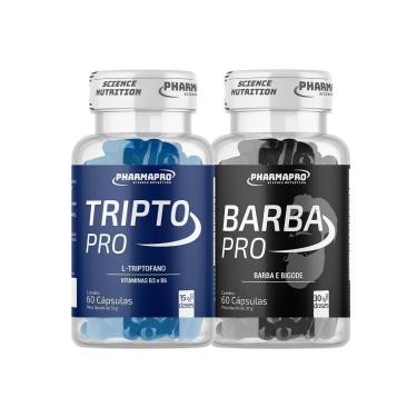 Imagem de Kit Barba Pro Tripto Pro Pharmapro – Suplemento Vitamínico 120 Cápsulas-Masculino