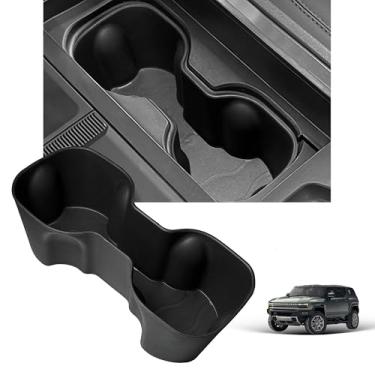 Imagem de Suporte de copo para GMC Hummer EV 2026 2025 2024 2023 2022 acessórios console central suporte de copo de silicone organizador de garrafa de bebida decoração interior antiderrapante para Hummer EV SUV