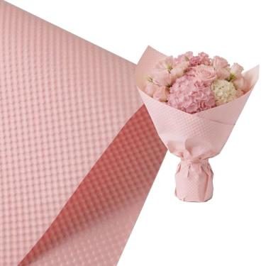 Imagem de 10 folhas de papel de embrulho floral em relevo à prova d'água - Embalagem de buquê para suprimentos de florista, embalagem de presente de casamento e aniversário, projetos de artesanato DIY (Cor