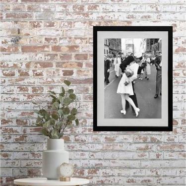 Imagem de Quadro Beijo Da Segunda Guerra - 60X48Cm