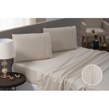 Imagem de Jogo de Lençol Solteiro Percal 200 Fios Algodão Estampa - 03 Peças - B