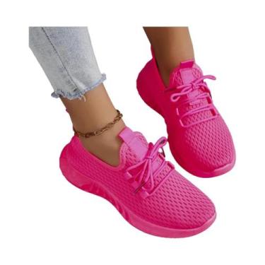 Imagem de Tênis Casuais Femininos De Verão Respiráveis Em Malha, Sapatos Vulcani
